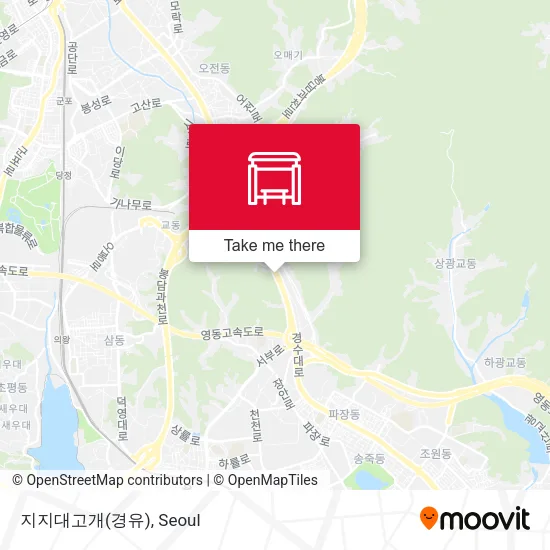 지지대고개(경유) map