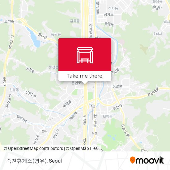 죽전휴게소(경유) map