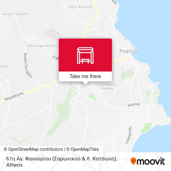 61η Αγ. Φανουρίου (Σαρωνικού & Λ. Κατσώνη) map