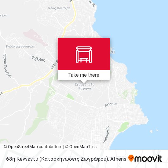 68η Κέννεντυ (Κατασκηνώσεις Ζωγράφου) map