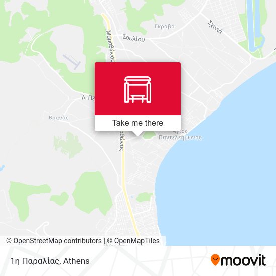 1η Παραλίας map