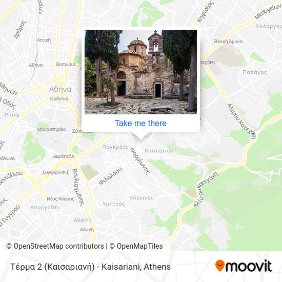 Τέρμα 2 (Καισαριανή) - Kaisariani map