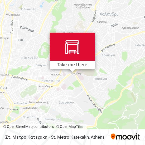 Στ. Μετρο Κατεχακη - St. Metro Katexakh map