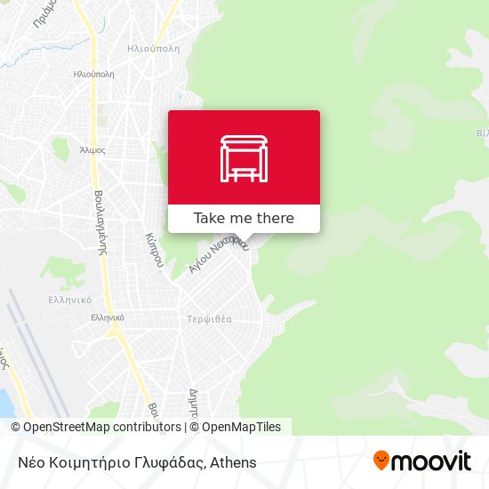 Νέο Κοιμητήριο Γλυφάδας map