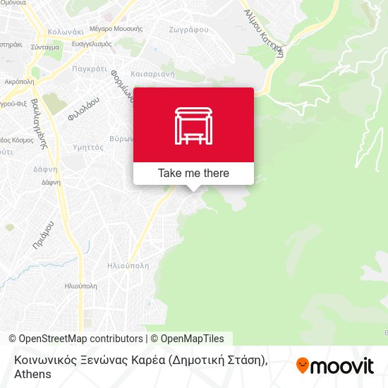 Κοινωνικός Ξενώνας Καρέα (Δημοτική Στάση) map