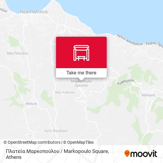 Πλατεία Μαρκοπούλου / Markopoulo Square map