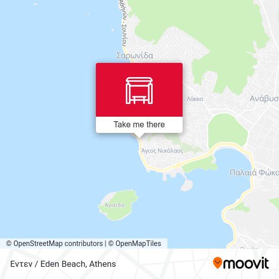 Έντεν / Eden Beach map