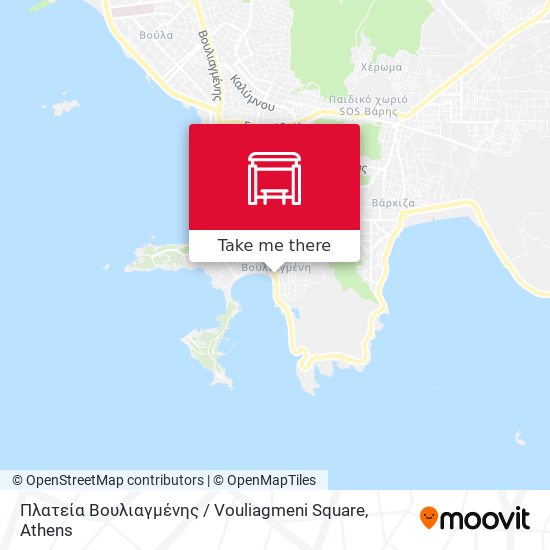 Πλατεία Βουλιαγμένης / Vouliagmeni Square map