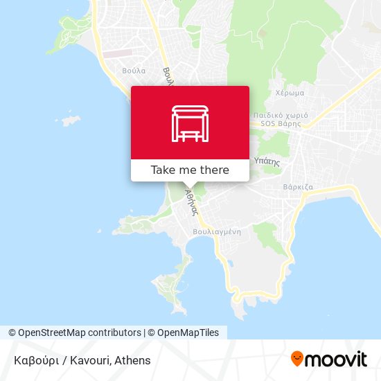 Καβούρι / Kavouri map