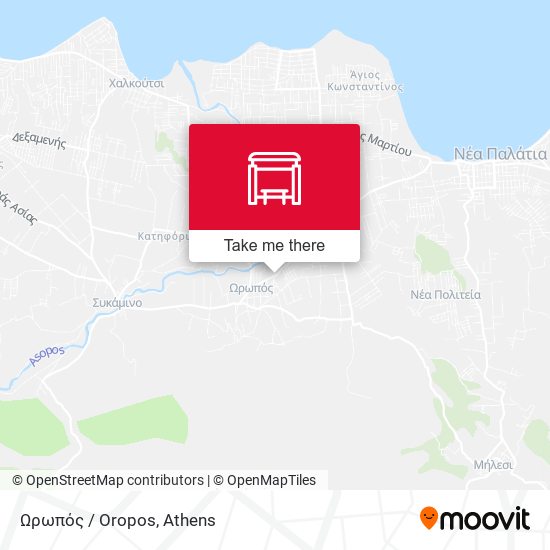 Ωρωπός / Oropos map