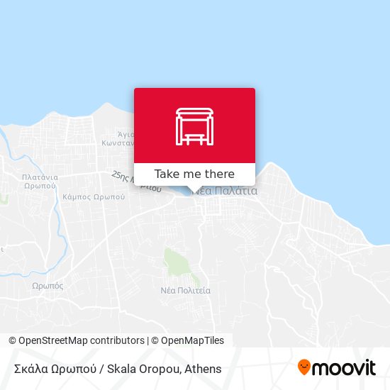 Σκάλα Ωρωπού / Skala Oropou map