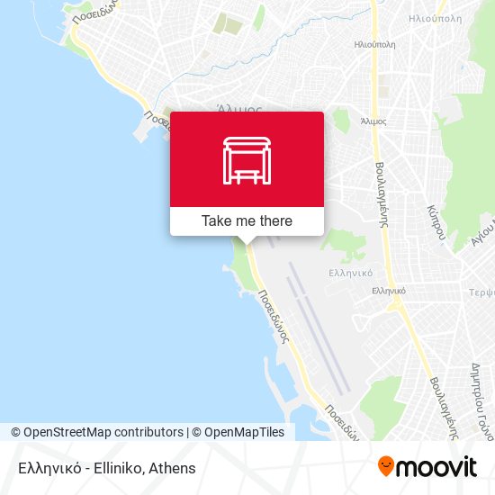 Ελληνικό - Elliniko map