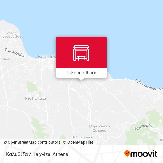 Καλυβίζα / Kalyviza map