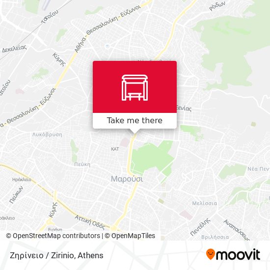 Ζηρίνειο / Zirinio map