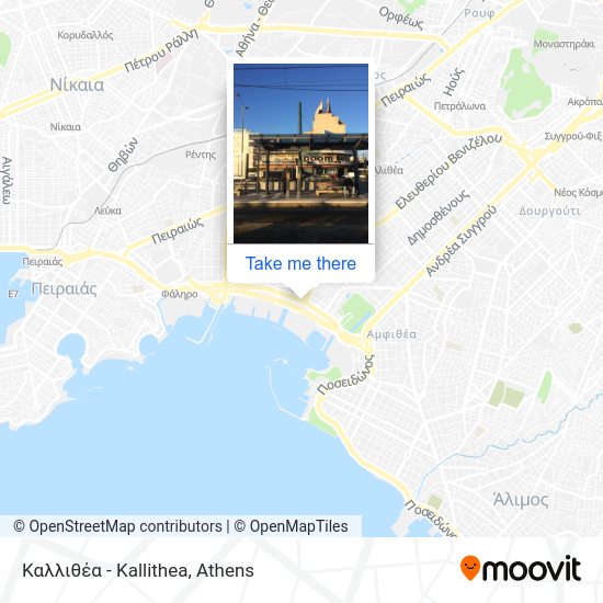 Καλλιθέα - Kallithea map