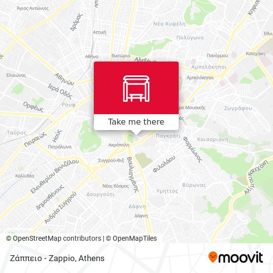 Ζάππειο - Zappio map