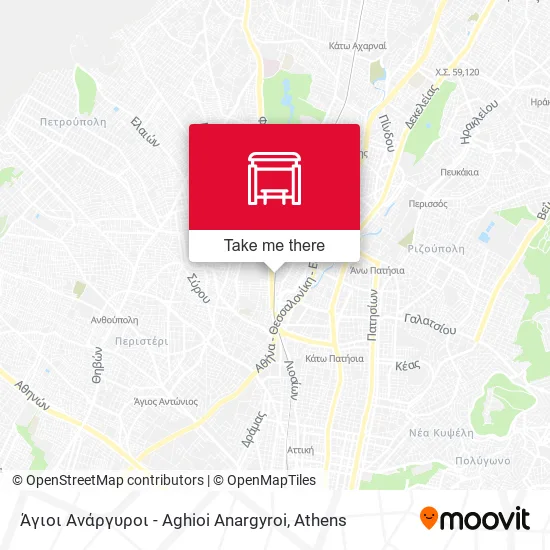 Άγιοι Ανάργυροι - Aghioi Anargyroi map