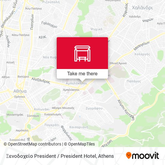 Ξενοδοχείο President / President Hotel map