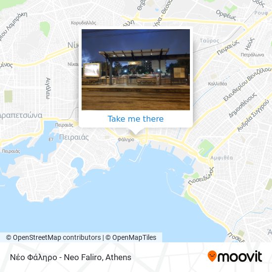 Νέο Φάληρο - Neo Faliro map