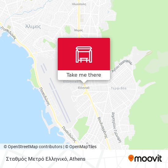 Σταθμός Μετρό Ελληνικό map