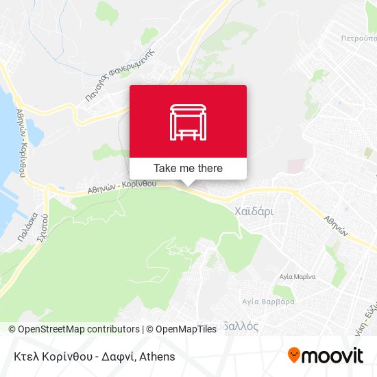Κτελ Κορίνθου - Δαφνί map