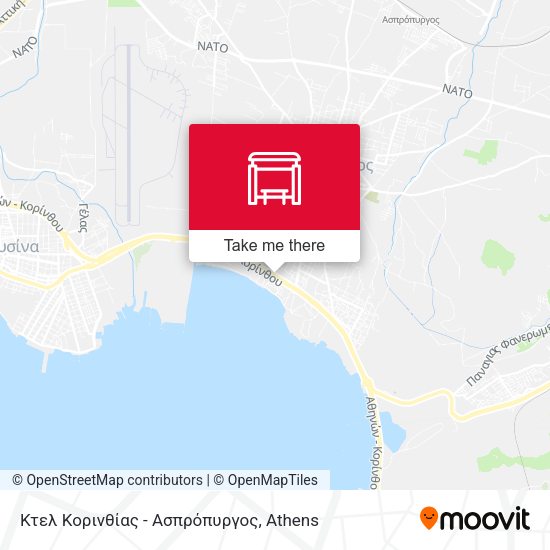 Κτελ Κορινθίας - Ασπρόπυργος map