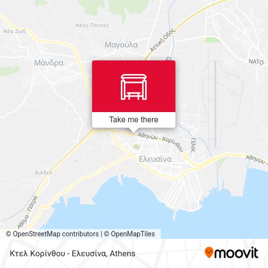 Κτελ Κορίνθου - Ελευσίνα map