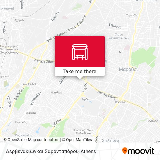 Δερβενακίωνκαι Σαρανταπόρου map
