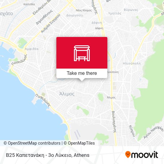 Β25 Καπετανάκη - 3ο Λύκειο map