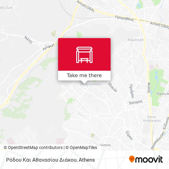 Ρόδου Και Αθανασίου Διάκου map