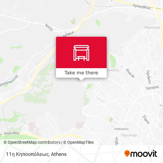 11η Κηπουπόλεως map