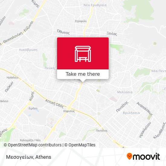 Μεσογείων map