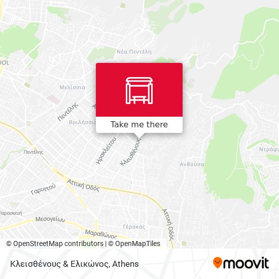 Κλεισθένους & Ελικώνος map