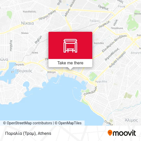 Παραλία (Τραμ) map