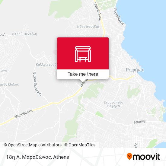 18η Λ. Μαραθώνος map