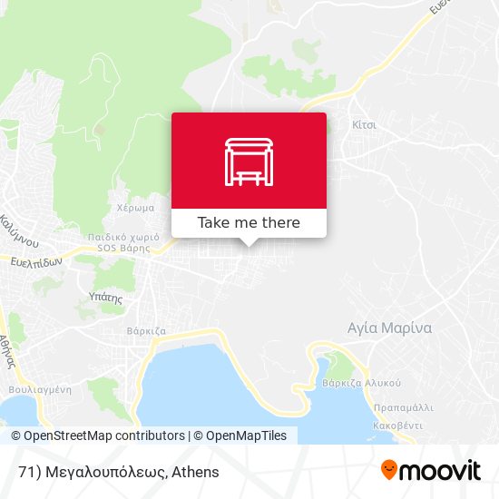 71) Μεγαλουπόλεως map