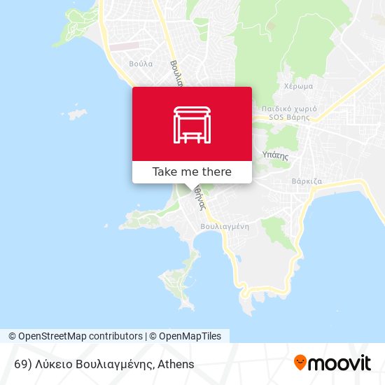 69) Λύκειο Βουλιαγμένης map