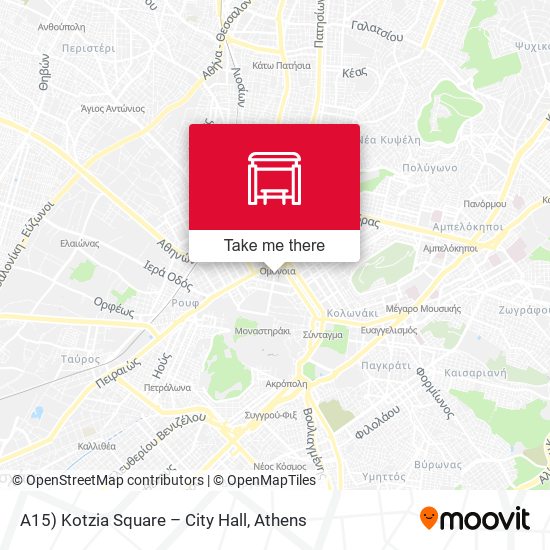 A15) Kotzia Square – City Hall map