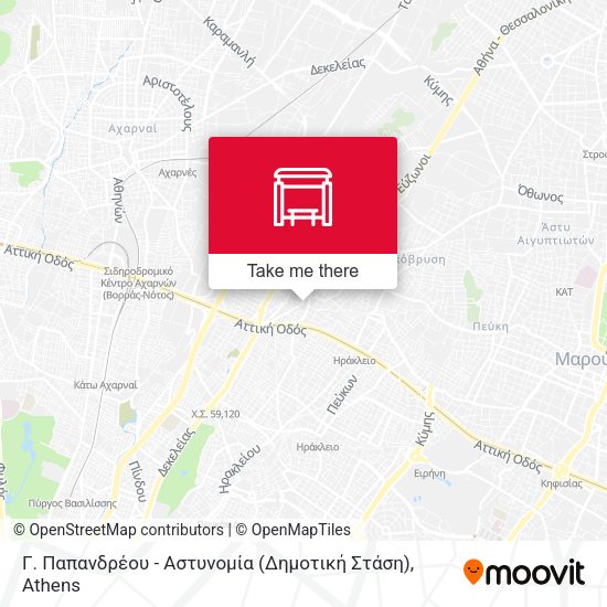 Γ. Παπανδρέου - Αστυνομία (Δημοτική Στάση) map