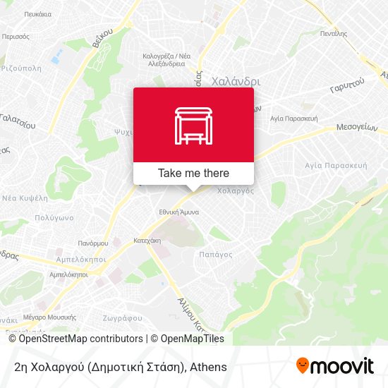 2η Χολαργού (Δημοτική Στάση) map