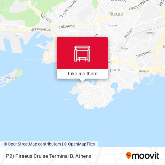 P2) Piraeus Cruise Terminal B map