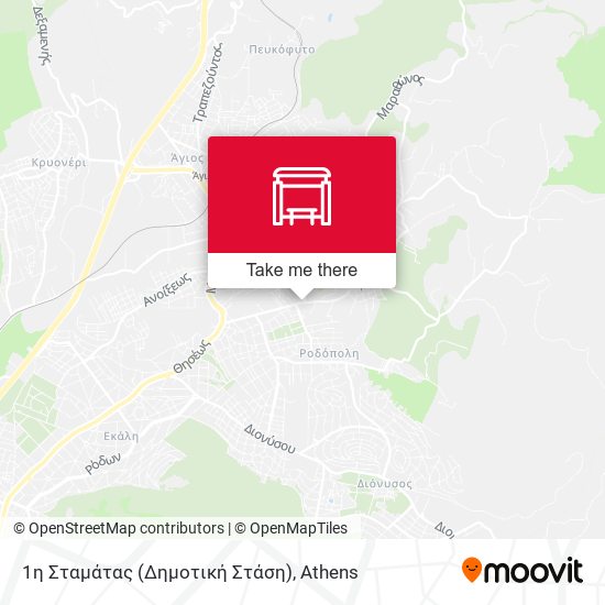 1η Σταμάτας (Δημοτική Στάση) map