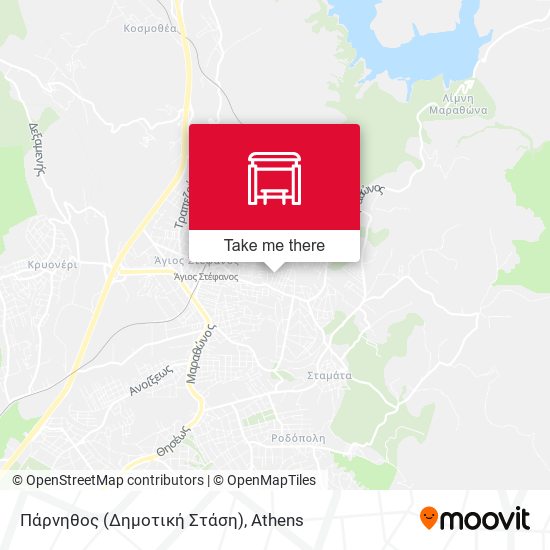 Πάρνηθος (Δημοτική Στάση) map