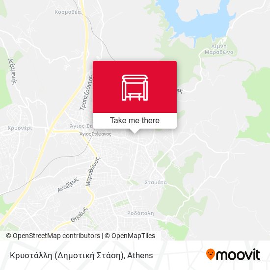 Κρυστάλλη (Δημοτική Στάση) map