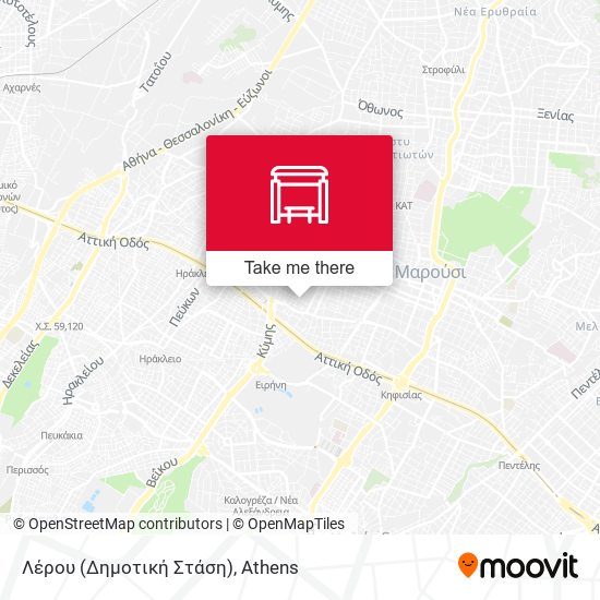 Λέρου (Δημοτική Στάση) map