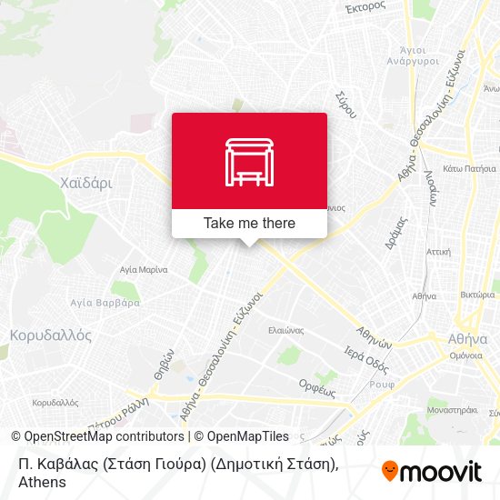 Π. Καβάλας (Στάση Γιούρα) (Δημοτική Στάση) map