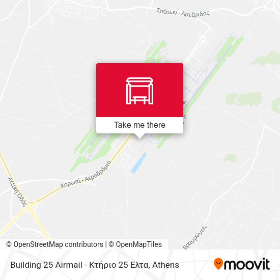 Building 25 Airmail - Κτήριο 25 Ελτα map