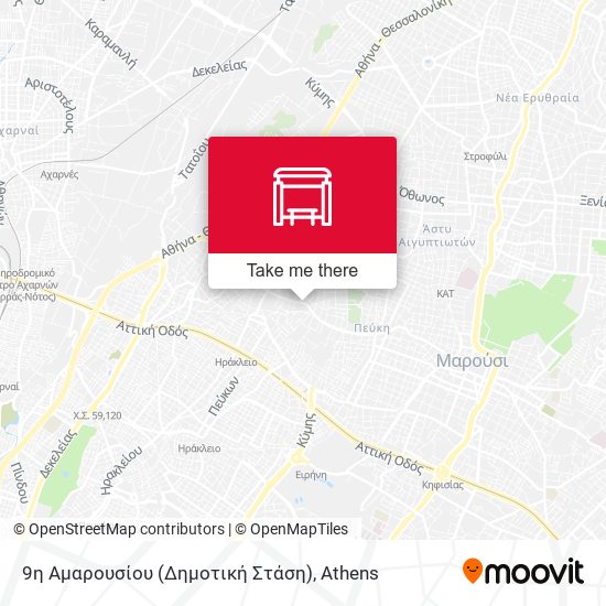 9η Αμαρουσίου (Δημοτική Στάση) map