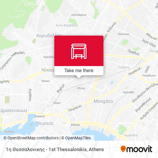 1η Θεσσαλονικης - 1st Thessalonikis map