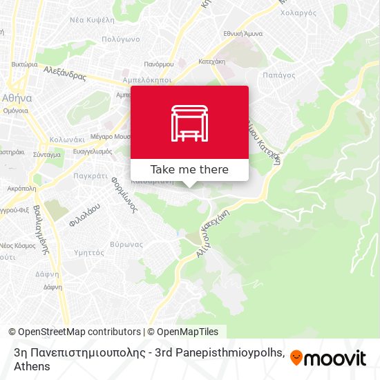 3η Πανεπιστημιουπολης - 3rd Panepisthmioypolhs map